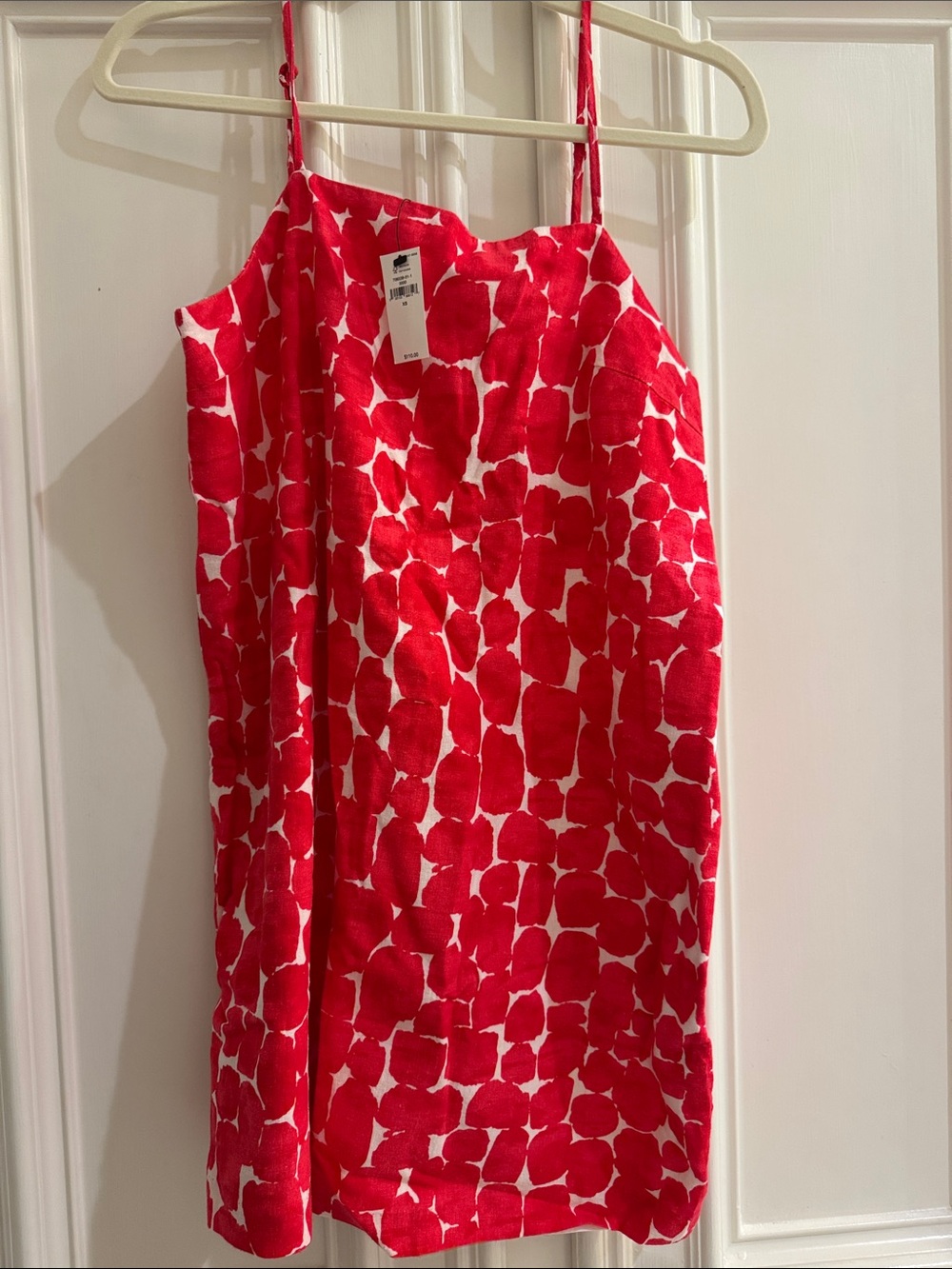 NWT Women’s Banana Republic Red Printed Spaghetti-Strap Dress
